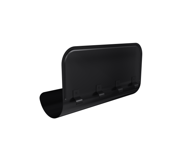 Ограничитель перелива GL PU 125/90 RAL 9005 черный