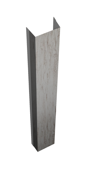 Крепежная планка нижняя Texas 0,45 Print Elite Snow Wood TwinColor (2м)