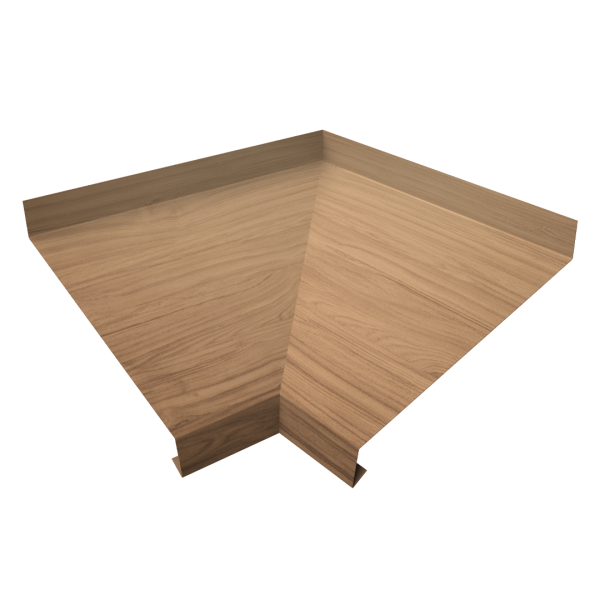 Угол отлива внутренний 250 0,45 Print Elite с пленкой Honey Wood TwinColor