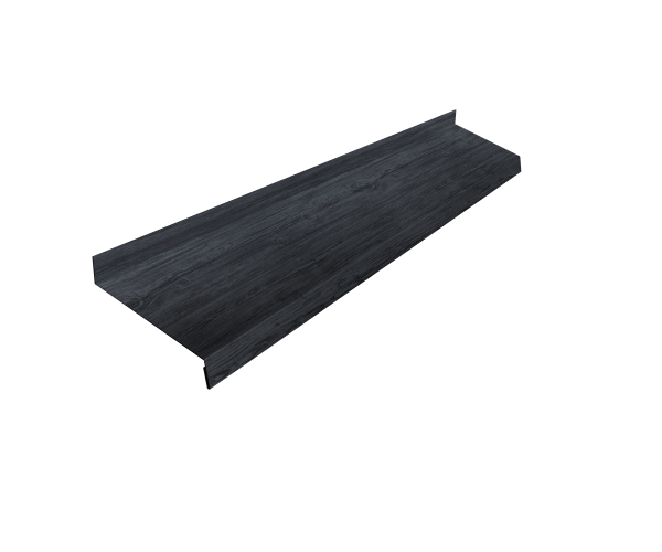 Отлив простой 100 0,45 Print Premium Grey Wood TwinColor (2м)