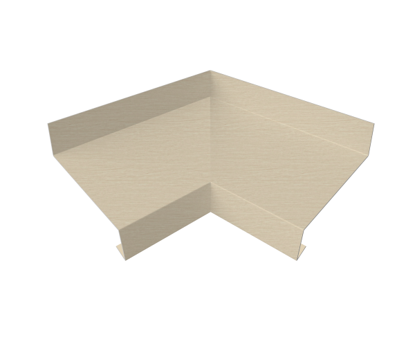Угол отлива внутренний 50 0,45 Print Elite с пленкой Milky Wood TwinColor