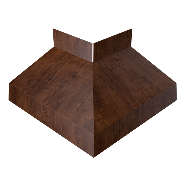 Угол отлива внешний 70 0,45 Print Elite с пленкой Cherry Wood TwinColor