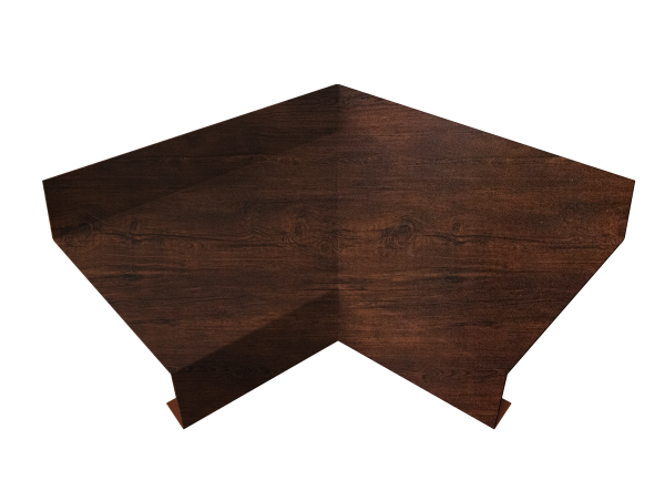 Угол отлива внутренний 70 0,4 Print Premium с пленкой Cherry Wood Dark FTC