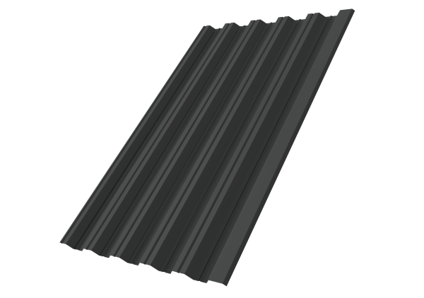 Профнастил НС35R Grand Line 0,5 Drap TX RAL 7016 антрацитово-серый