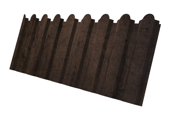 Профнастил С20A фигурный 0,45 Print Elite Antique Wood TwinColor