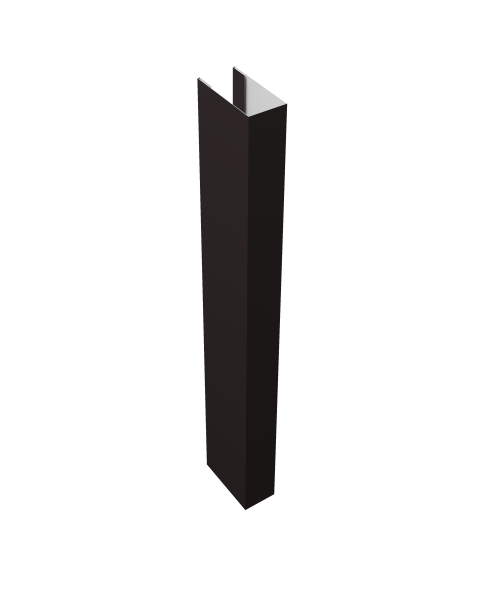 Стойка Texas для калиток и ворот 0,45 Drap RAL 9005 черный (2м)