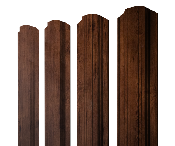 Штакетник Прямоугольный фигурный 0,45 Print Premium Cherry Wood Fresh TwinColor
