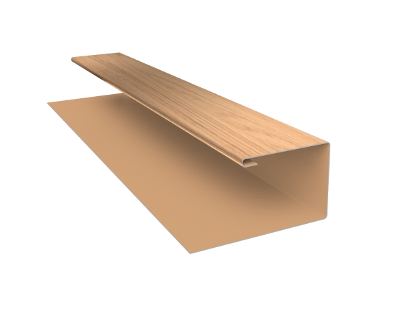 Планка П-образная Экобрус Grand Line 0,45 Print Elite Honey Wood TwinColor (3м)