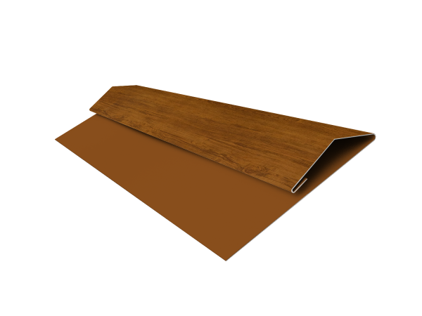 Планка стартово-финишная Экобрус Grand Line 0,45 Print Elite Golden Wood TwinColor (3м)