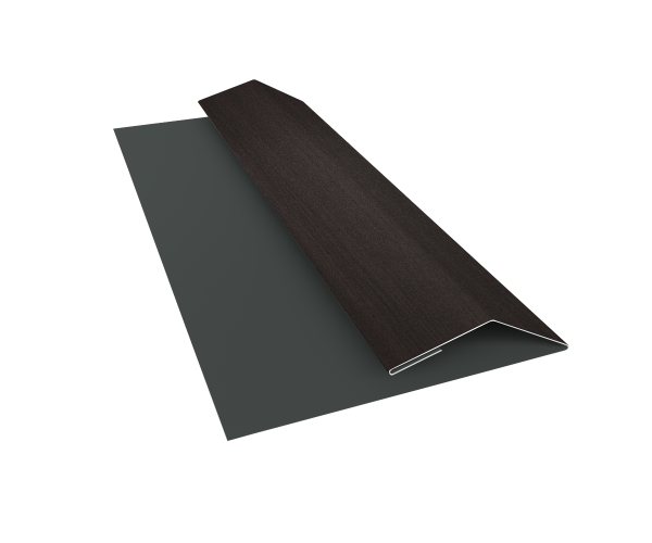 Планка финишная Блок-Хаус new Grand Line 0,45 Print Elite Coffee Wood TwinColor (3м)