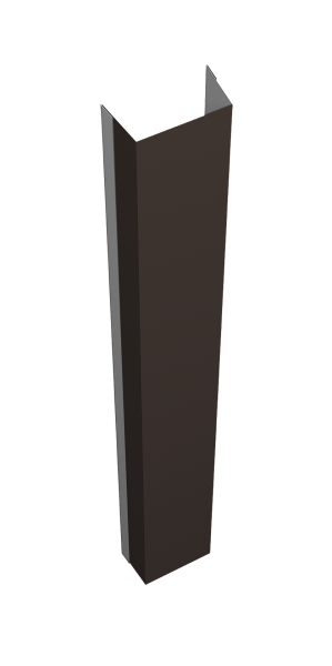 Крепежная планка нижняя Texas 0,5 Satin RR 32 темно-коричневый (3м)