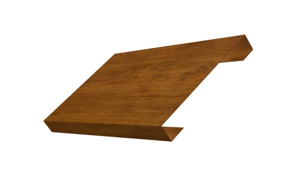 Ламель лицевая 150 забора жалюзи Texas 0,45 Print Elite Golden Wood TwinColor