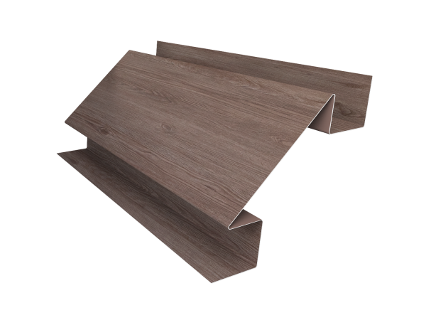 Угол внутренний сложный 75мм 0,45 Print Elite White Wood TwinColor (3м)